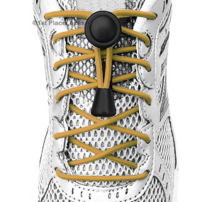 black and gold shoe laces